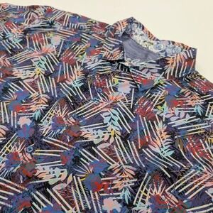 Robert Graham Havana Floral Button Shirt Mens 2XL Multicolor Abstract Palm Print